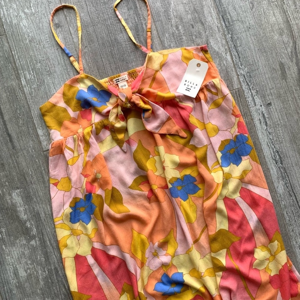 NEW NWT Billabong Twist It Midi Dress - Picture 7 of 8